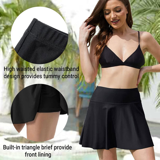 Women's High Waist Ruffle Swim Trunks