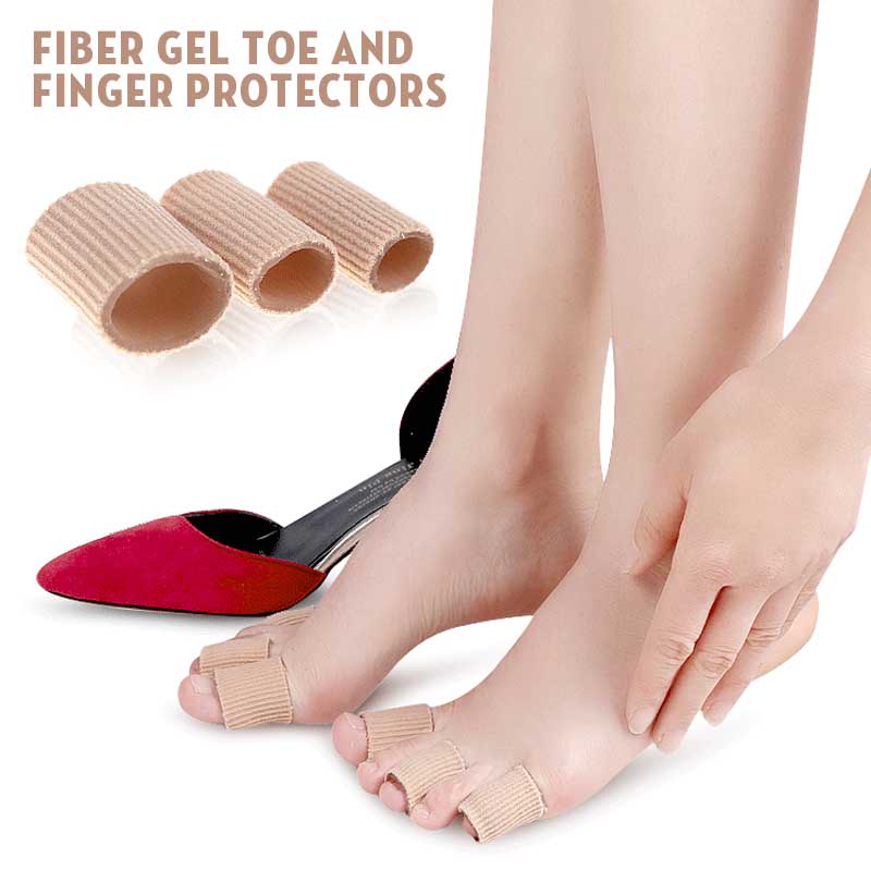 Fiber Gel Toe and Finger Protectors (10 Pcs)