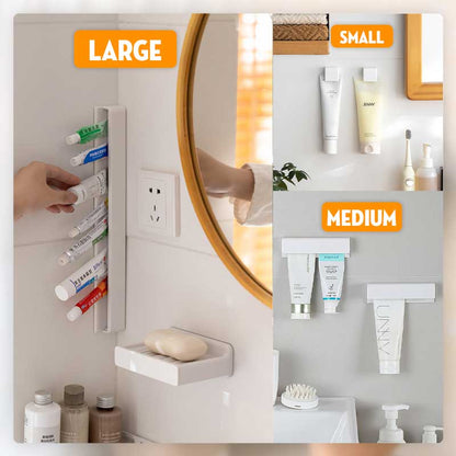 Wall-Mounted Facial Cleanser And Toothpaste Holder