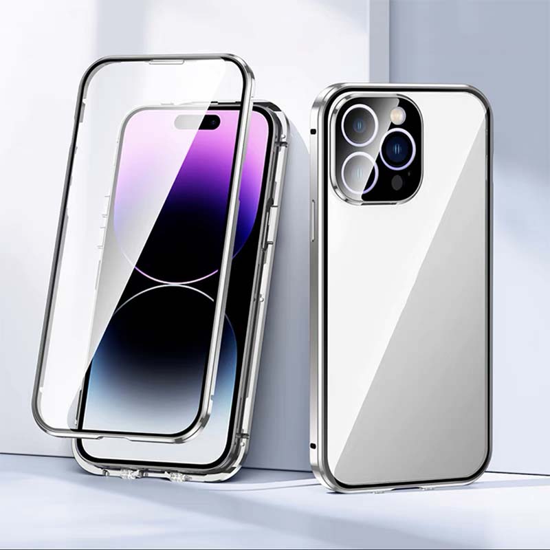 Double Snap Double-Sided Glass Phone Case