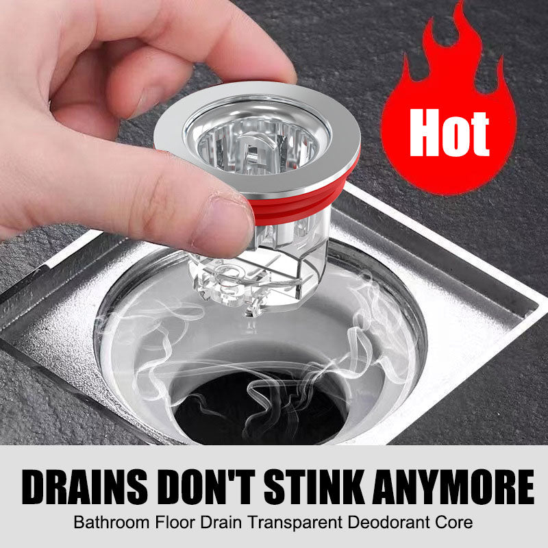 Bathroom Floor Drain Transparent Deodorant Core