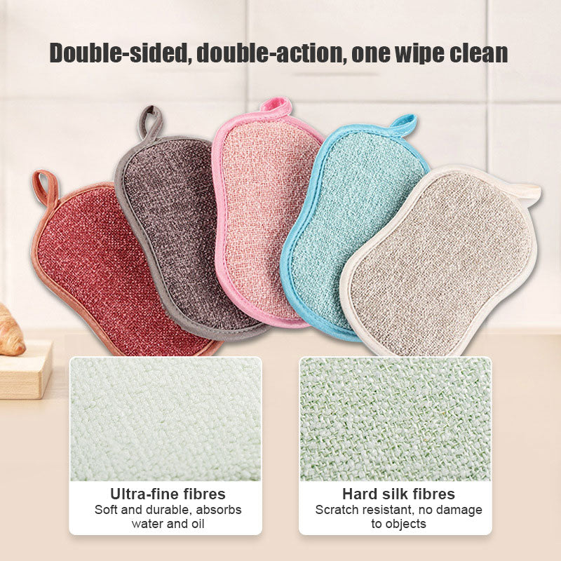 Reusable Household Cleaning Double Sided Tableware