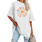 Women's Oversized Daisy Cute Floral T-Shirt