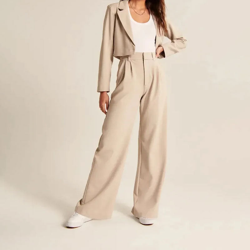 Icy Lightweight Tailored Wide Leg Pants