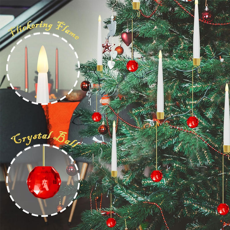 Christmas LED Candle Ornaments(12 pcs/set)