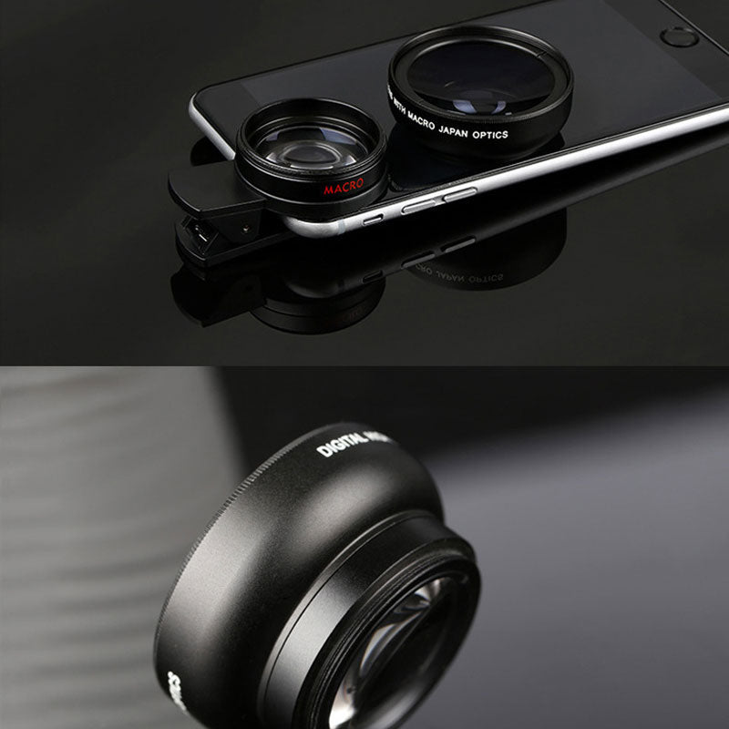 Wide-Angle + Macro Two-In-One Mobile Phone Lens