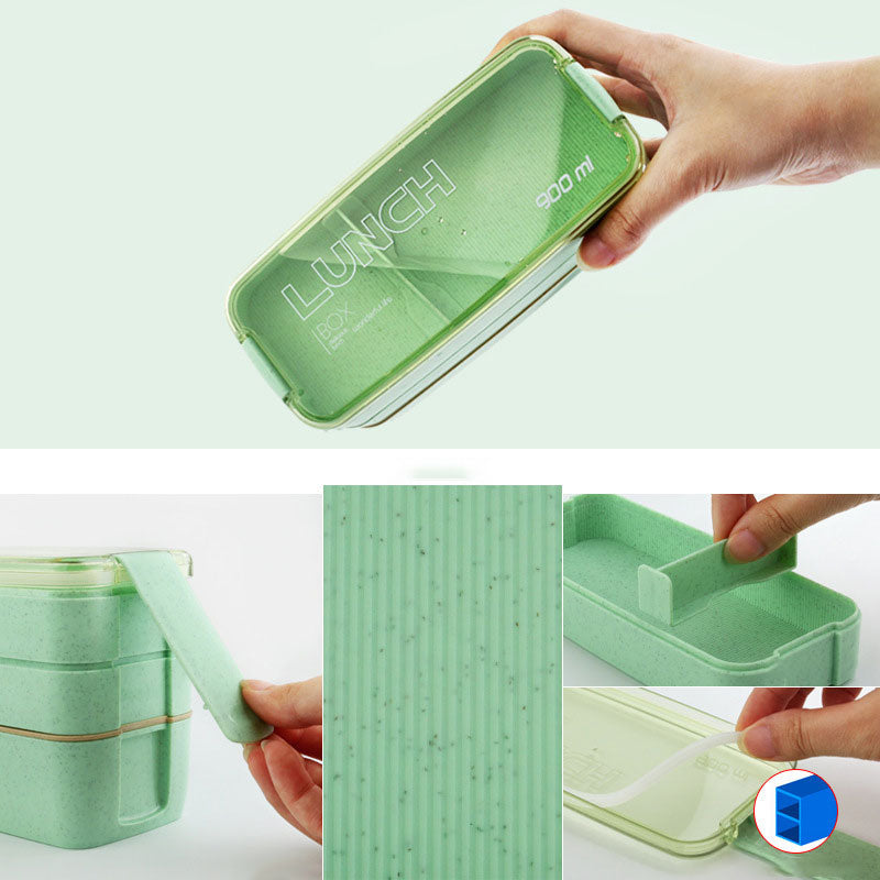 Japanese Wheat Straw Plastic Lunch Box