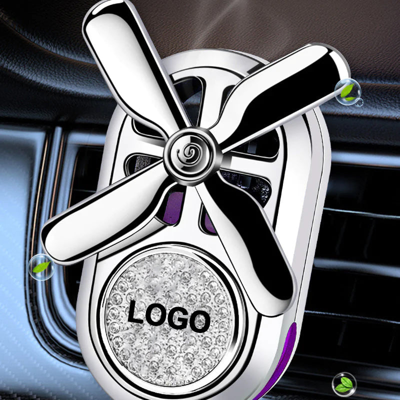 Car Air Exhaust Perfume Accessories Rotary With Drill Logo