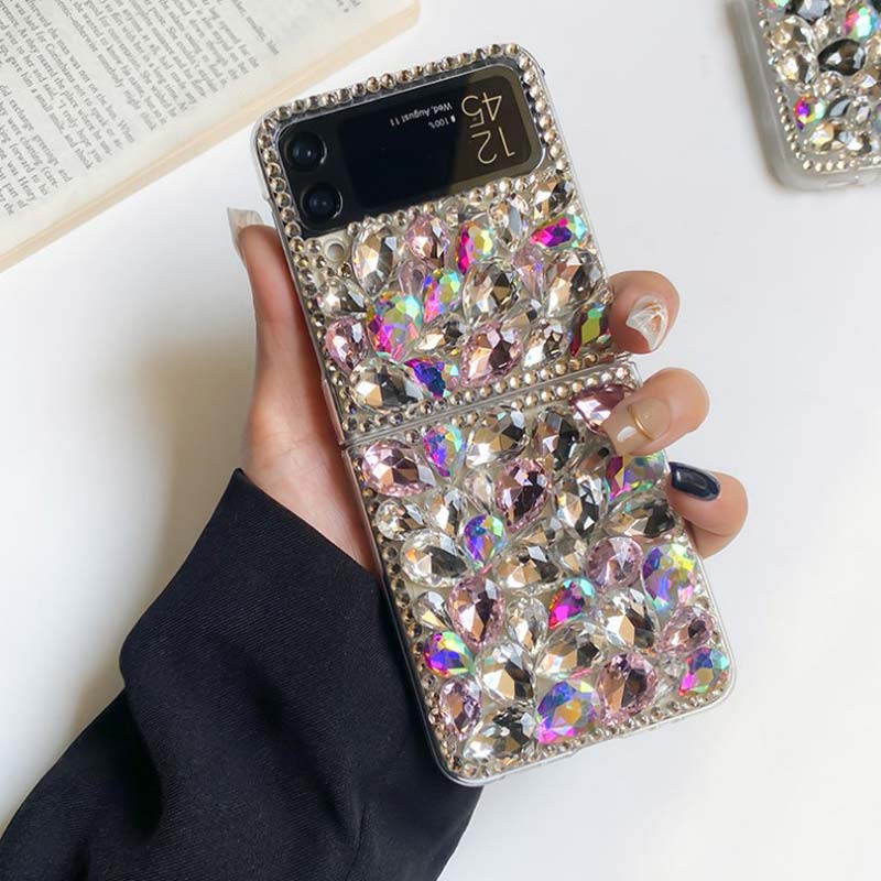 Rhinestone Folding Screen Phone Case