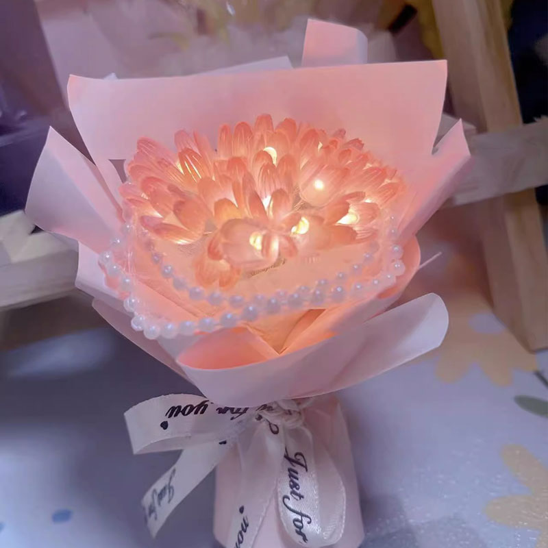 Handmade Diy Homemade Tulip Night Light Bouquet