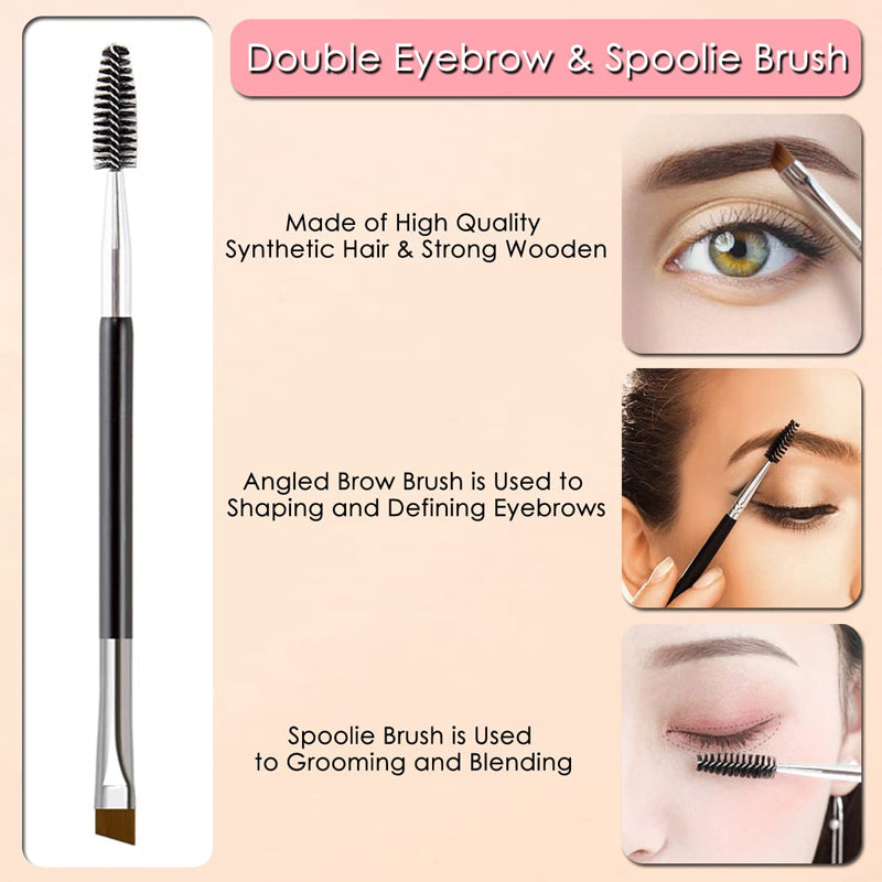 Stainless Steel Double-Ended Brush Mascara Brush