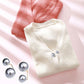 Women's Cardigan Sweater Pearl Safety Pin