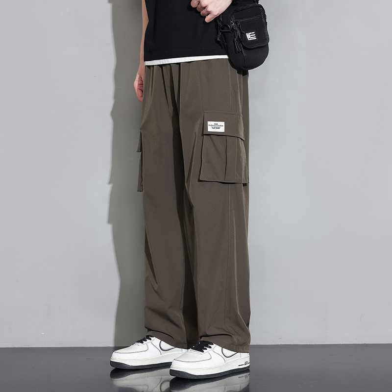 Men'S Ice Silk Cargo Pants