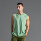 Men'S Pure Cotton Sleeveless T-Shirt