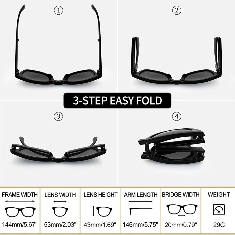 Uv Protection Folding Sunglasses