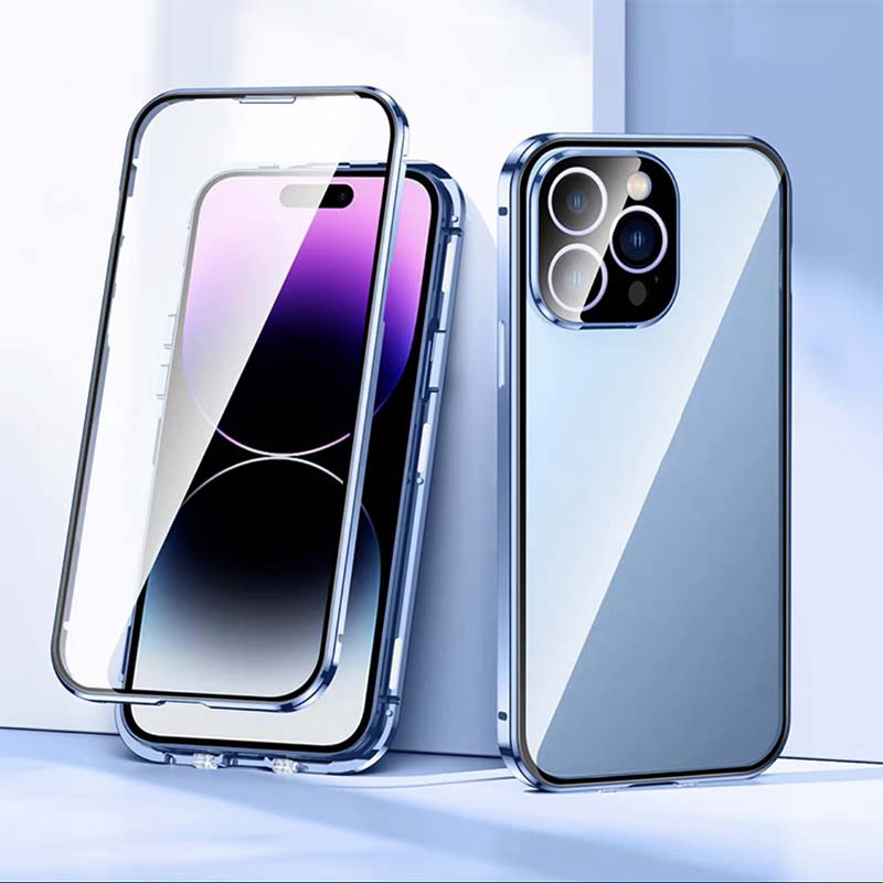 Double Snap Double-Sided Glass Phone Case