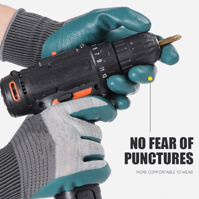 Rubber Embossed Protective Gloves