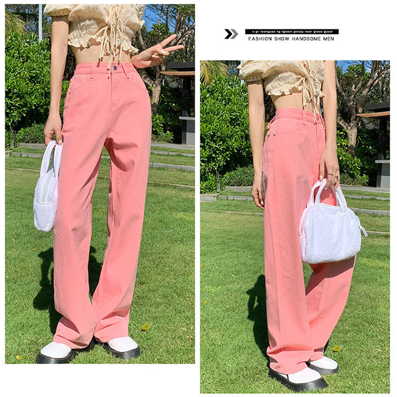 High Waist Colorful Wide Leg Pants