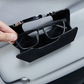 Multifunktionaler Auto-Brillenhalter aus hochwertigem Leder/Multifunctional car glasses holder made of high-quality leather