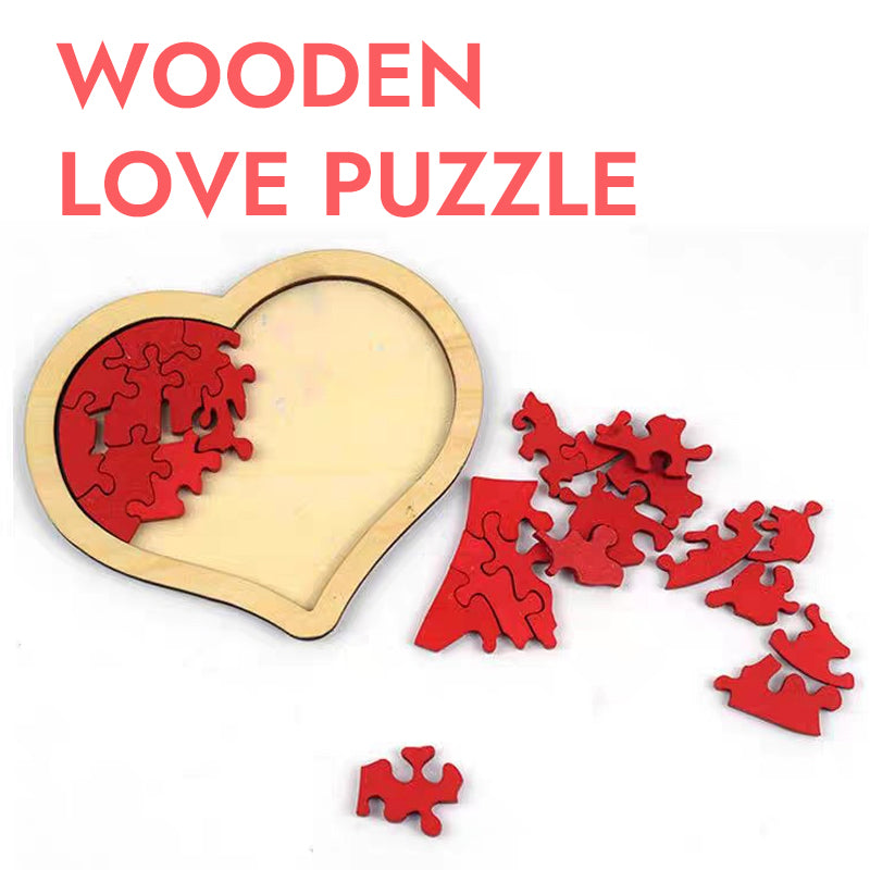 Wooden Heart Puzzle💖