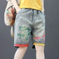 Women'S Embroidered Loose Shorts