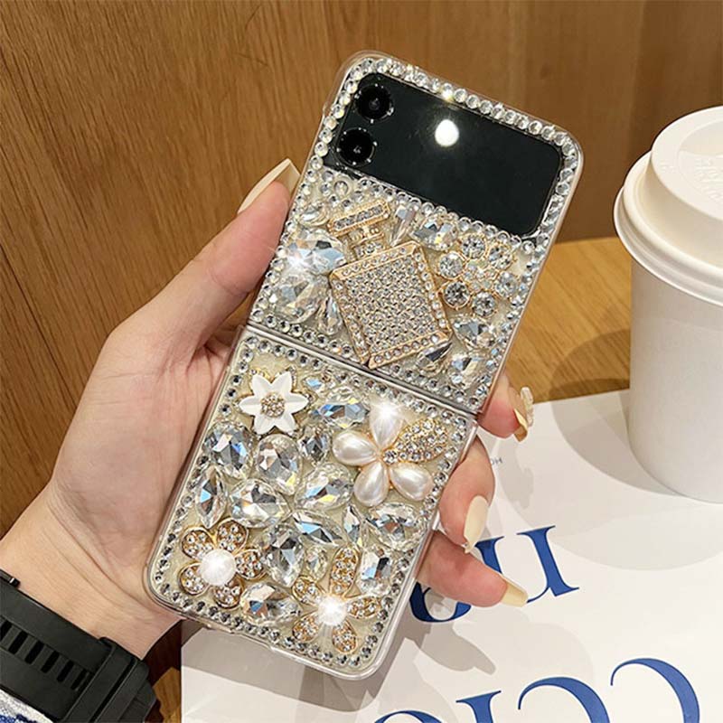 Rhinestone Folding Screen Phone Case