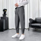 Men'S Summer Ice Silk Pants With Belt