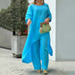 Long Sleeve Wide Leg Pants Two Piece Set