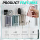 Toothbrushing Cup, Mouthwash, Wall-Mounted Storage Rack