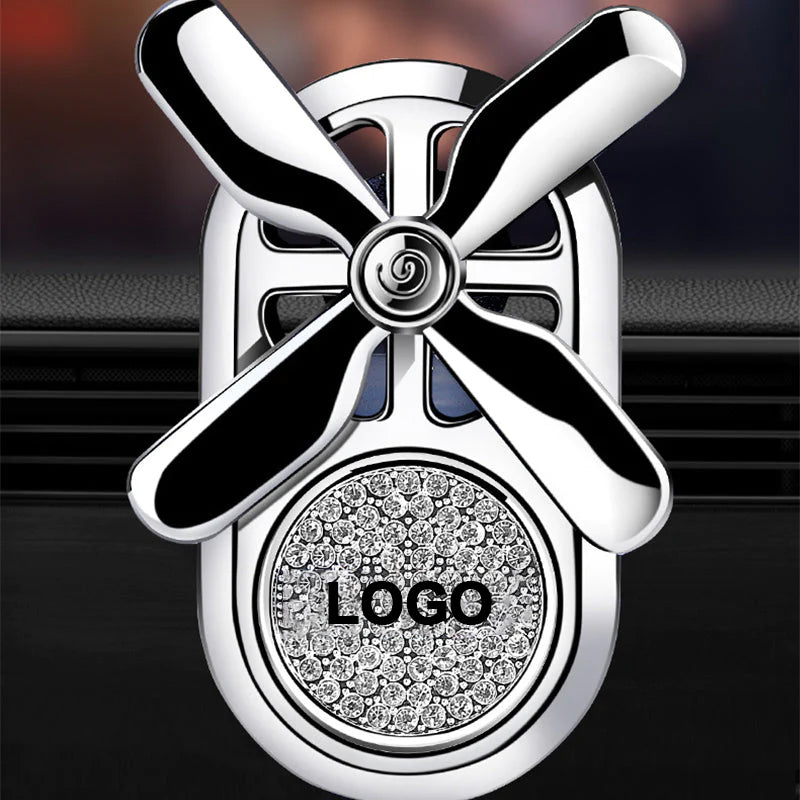 Car Air Exhaust Perfume Accessories Rotary With Drill Logo