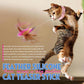 Table Leg Collar Feather Silicone Cat Teaser Stick