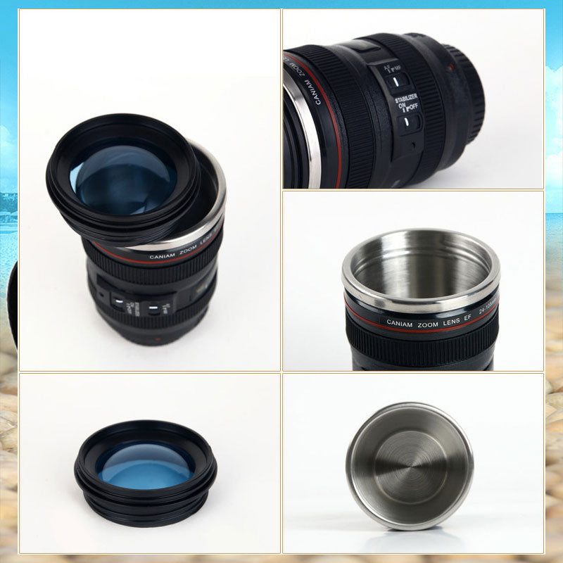 SLR Camera Lens Thermos Cup