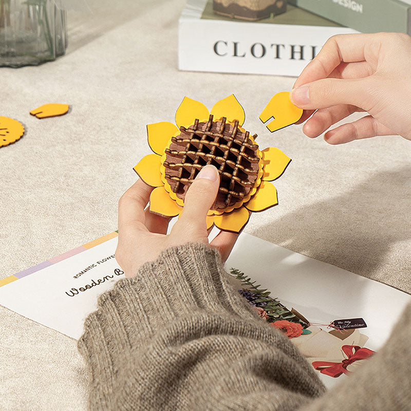 Preserved Flower Wooden Puzzle