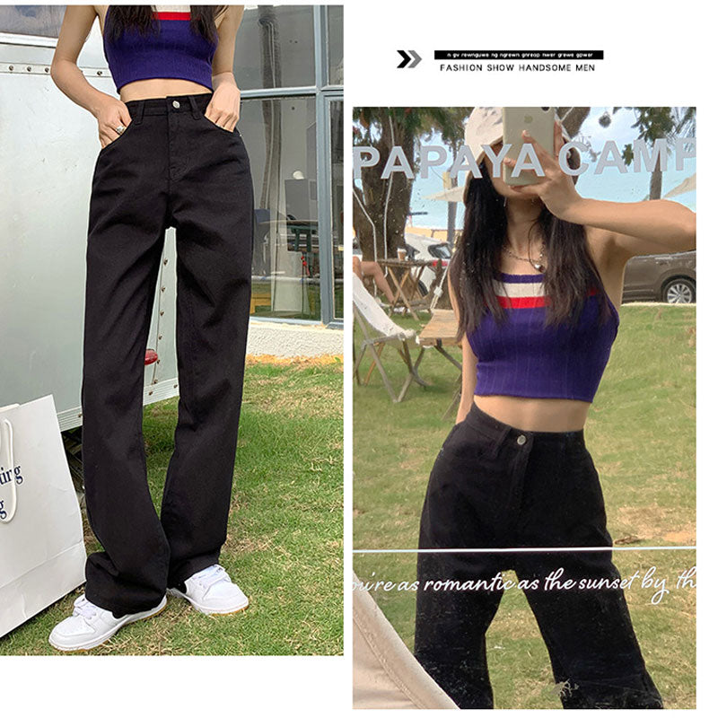 High Waist Colorful Wide Leg Pants