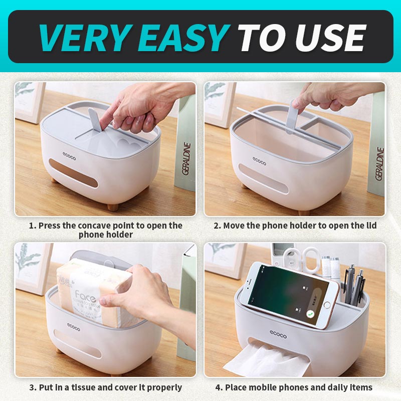 Desktop Storage Tissue Box