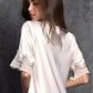 Lace Nightclothes Ice Silk Short Sleeve