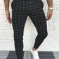 Men'S Plaid Casual Trousers