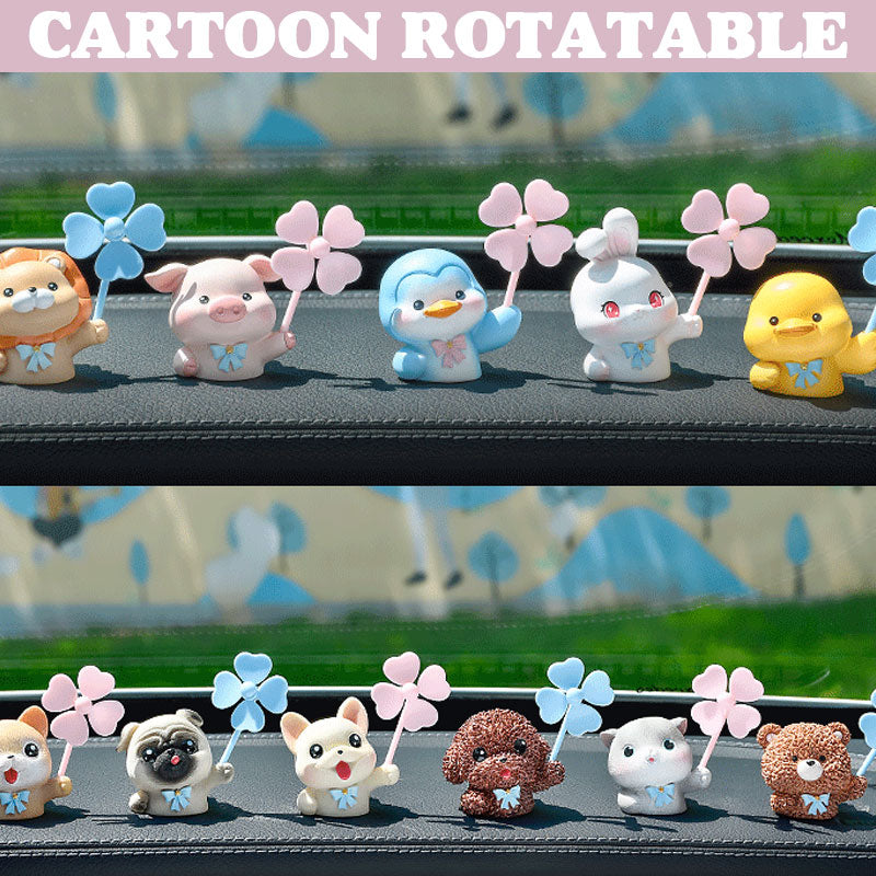 Cartoon Rotatable Small Windmill Car Aromatherapy