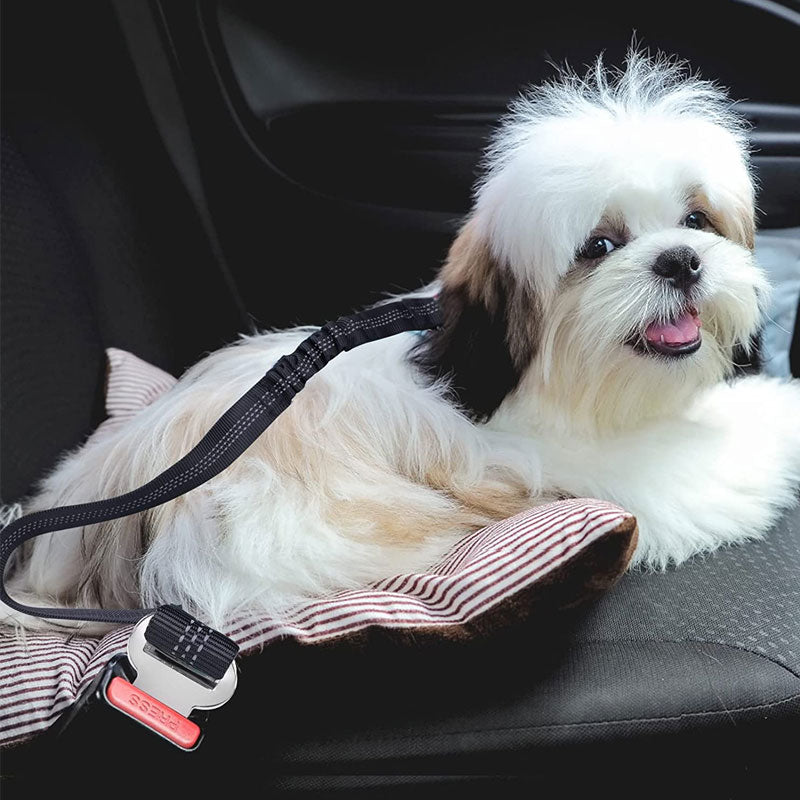 Car Seat Belt Elastic Retractable Reflective Dog Chain