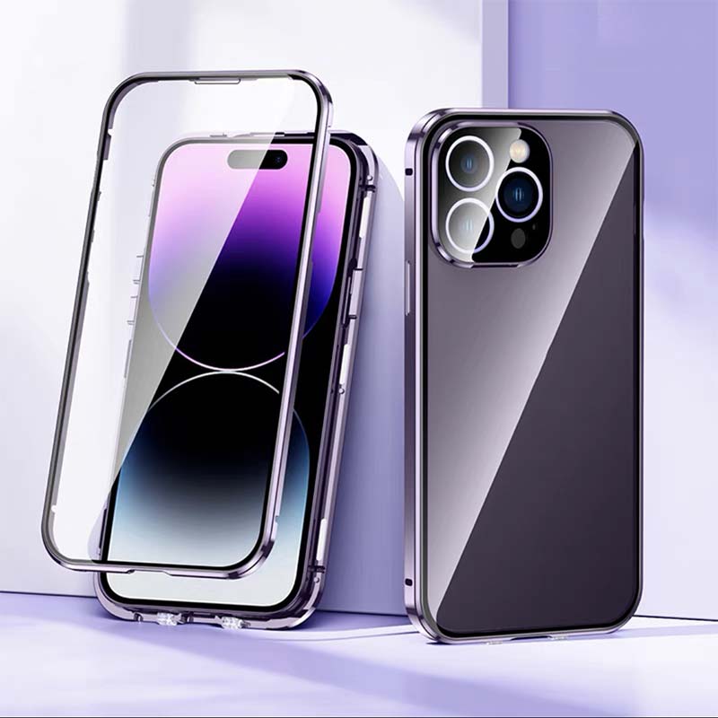 Double Snap Double-Sided Glass Phone Case