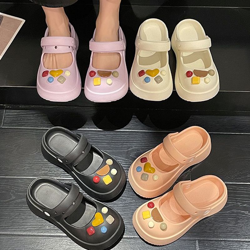 Baotou Half Drag Sandals Clogs