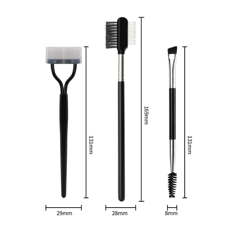 Stainless Steel Double-Ended Brush Mascara Brush