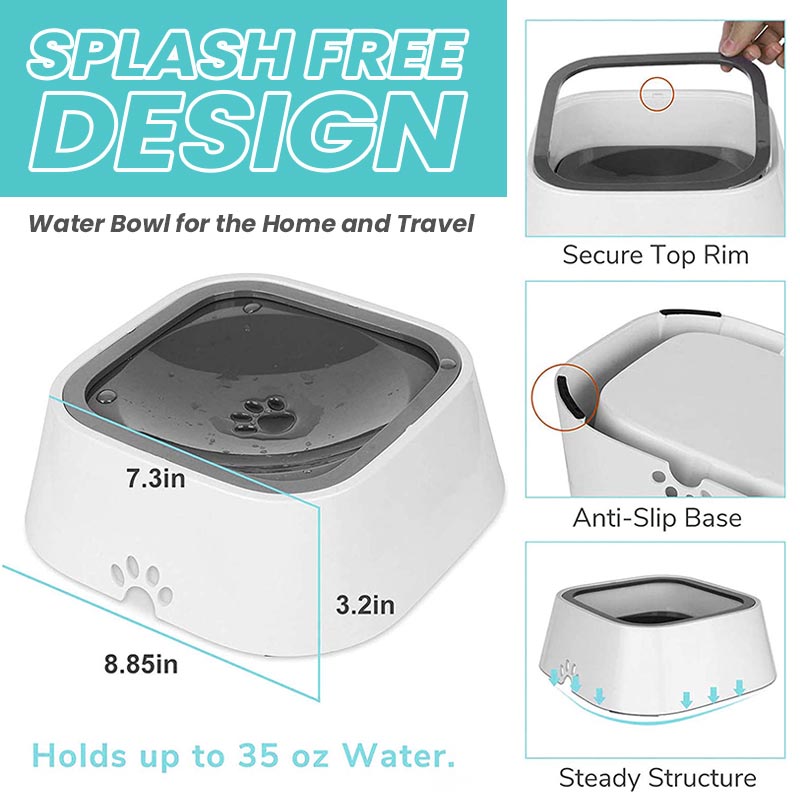 No-Spill Pet Water Bowl