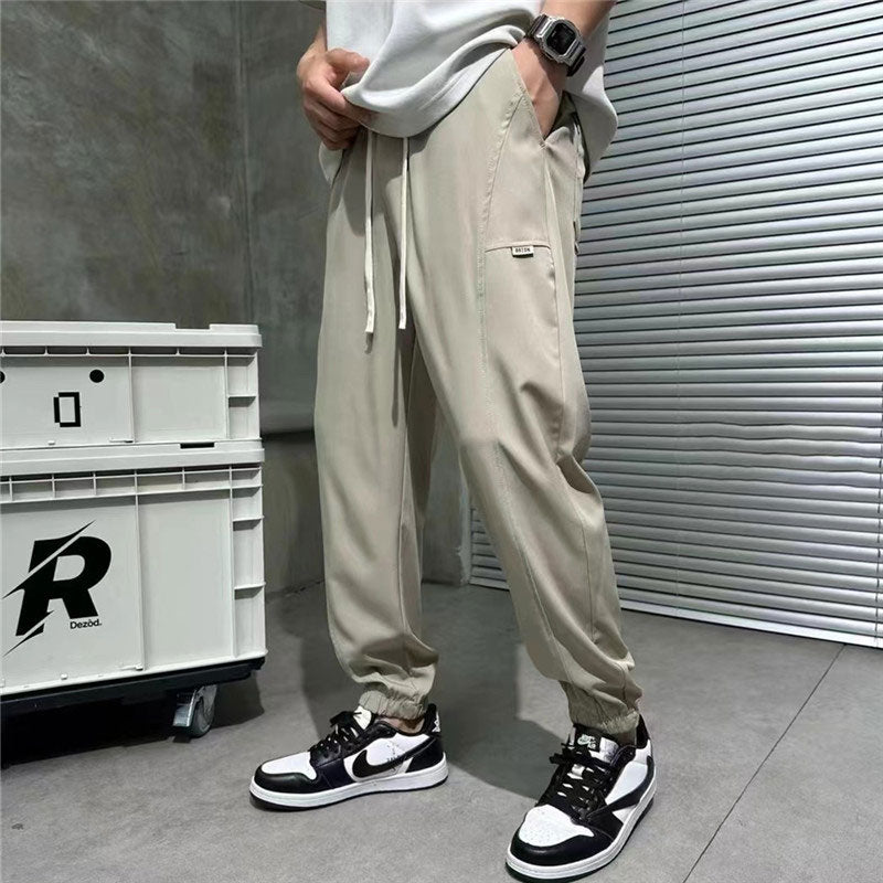 Men'S Ice Silk Casual Pants