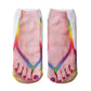 3D Graphic Fun Flip Flop Socks