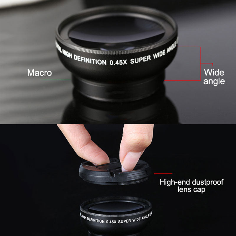 Wide-Angle + Macro Two-In-One Mobile Phone Lens