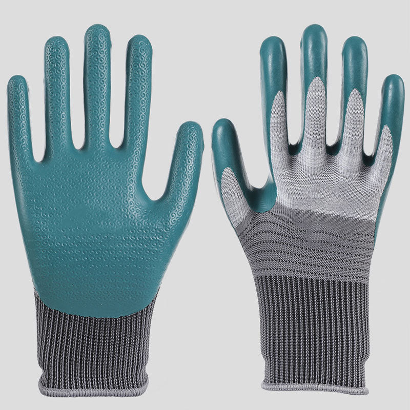 Rubber Embossed Protective Gloves