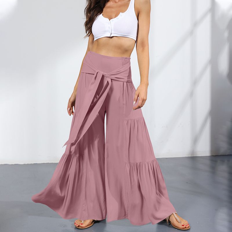 Pleated Wide-Leg Pants