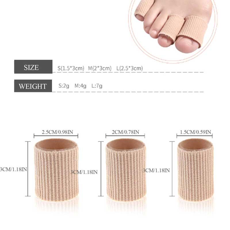 Fiber Gel Toe and Finger Protectors (10 Pcs)