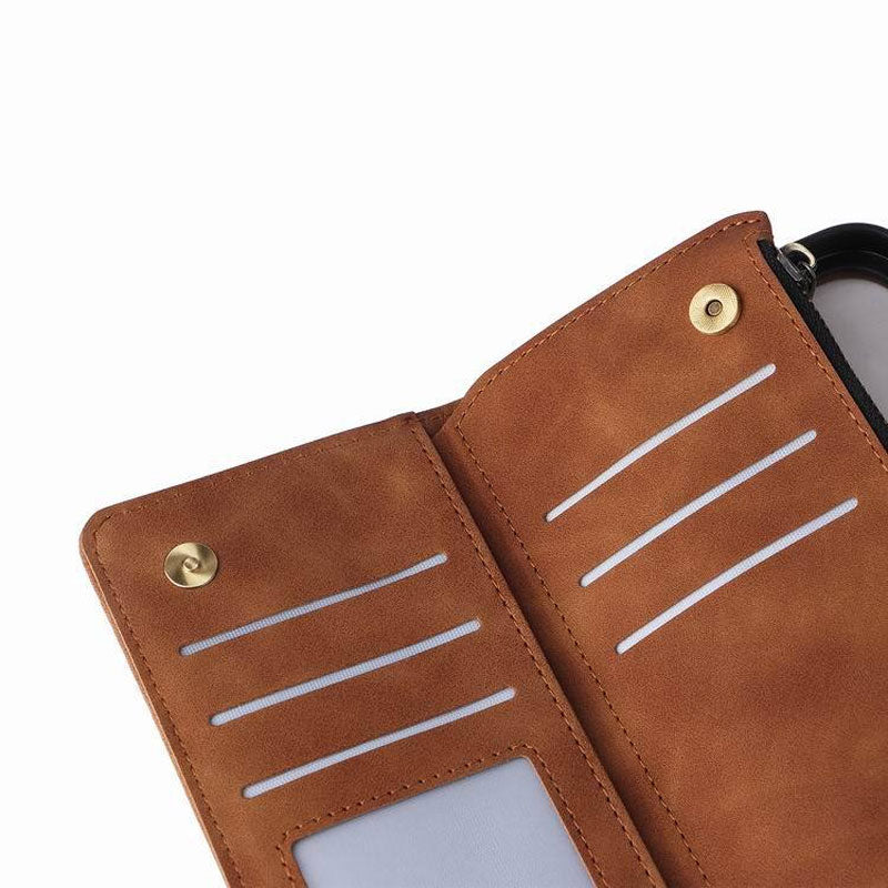 Multi Zipper Leather Phone Case